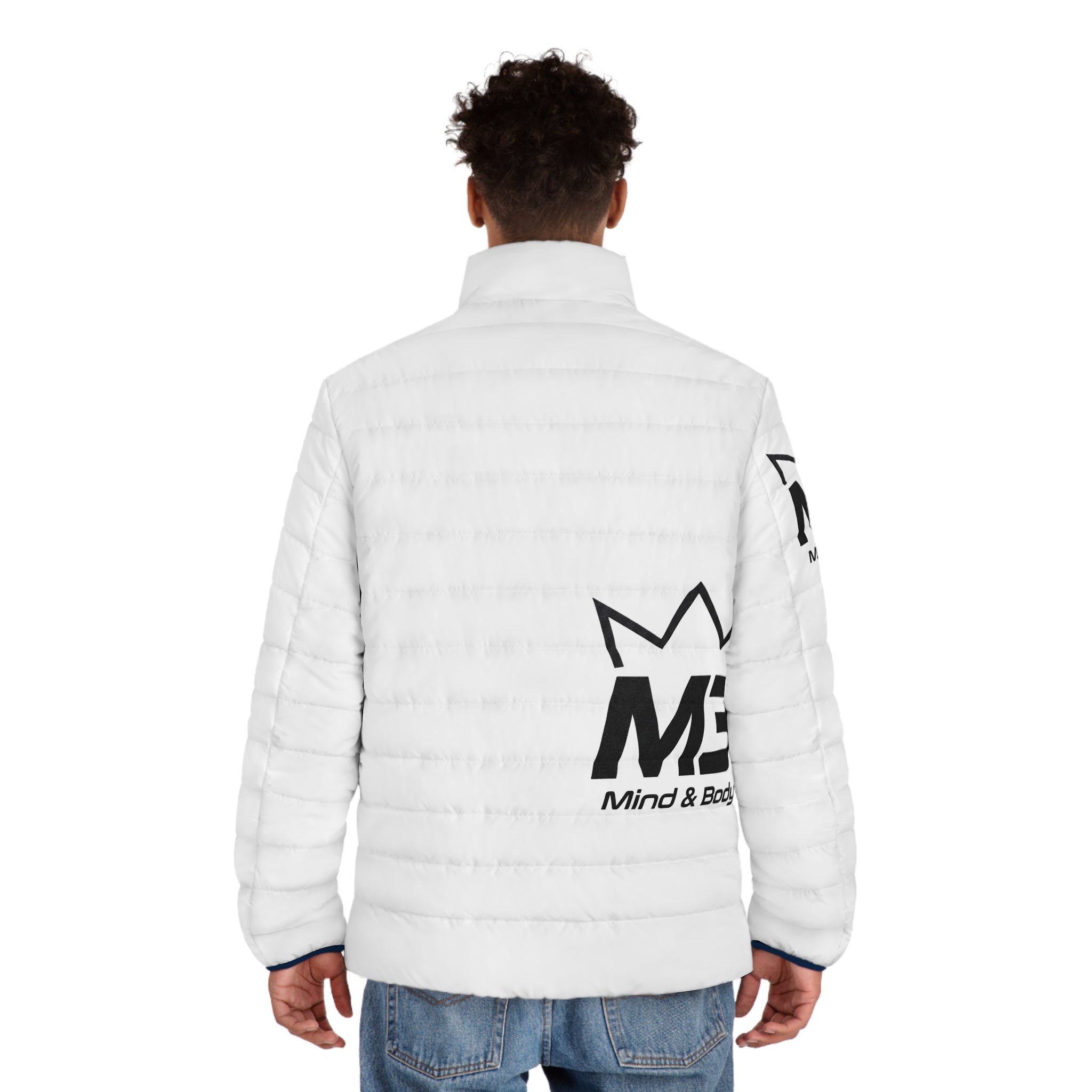 MB  Mind & Body Men's Puffer Jacket (AOP)